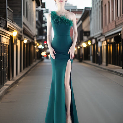 Vestido Noche Satén Elegante
