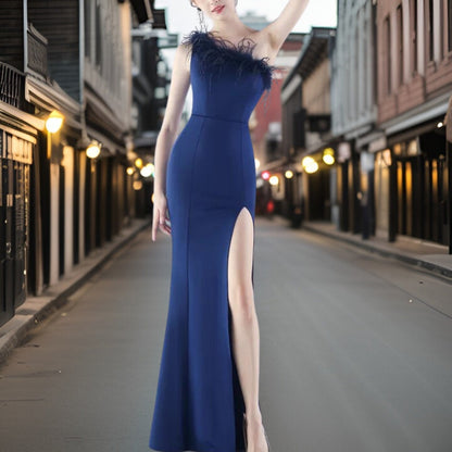 Vestido Noche Satén Elegante
