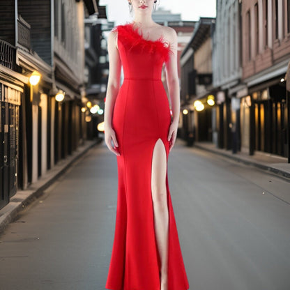 Vestido Noche Satén Elegante