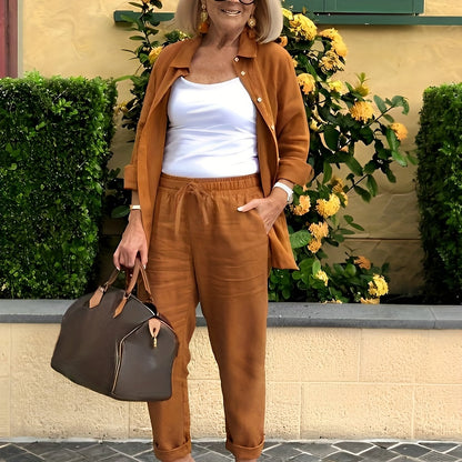 Pantalón y Camisa Conjunto Casual