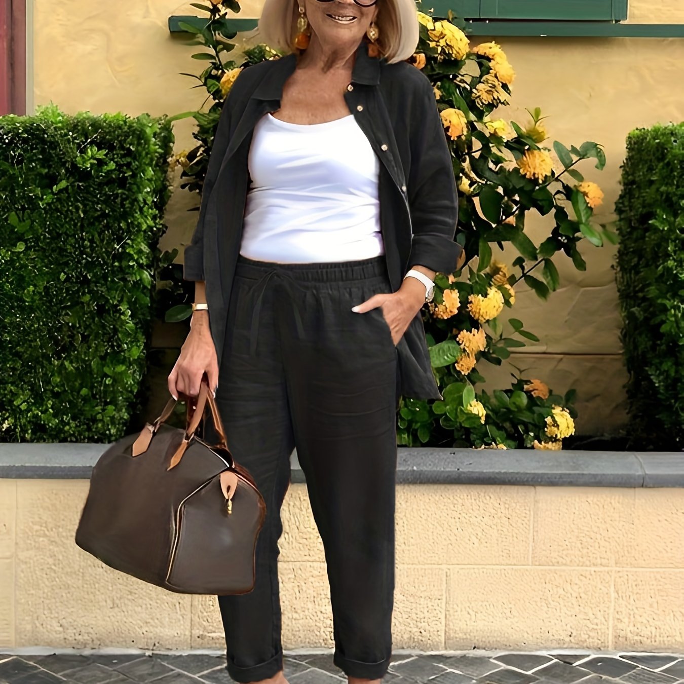 Pantalón y Camisa Conjunto Casual