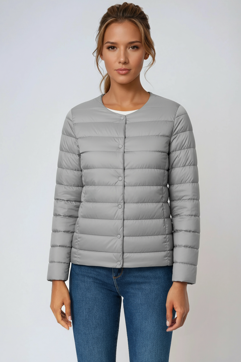 Chaqueta Acolchada Mujer Abrigo Invierno Cálido