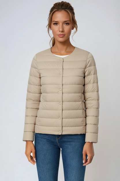 Chaqueta Acolchada Mujer Abrigo Invierno Cálido