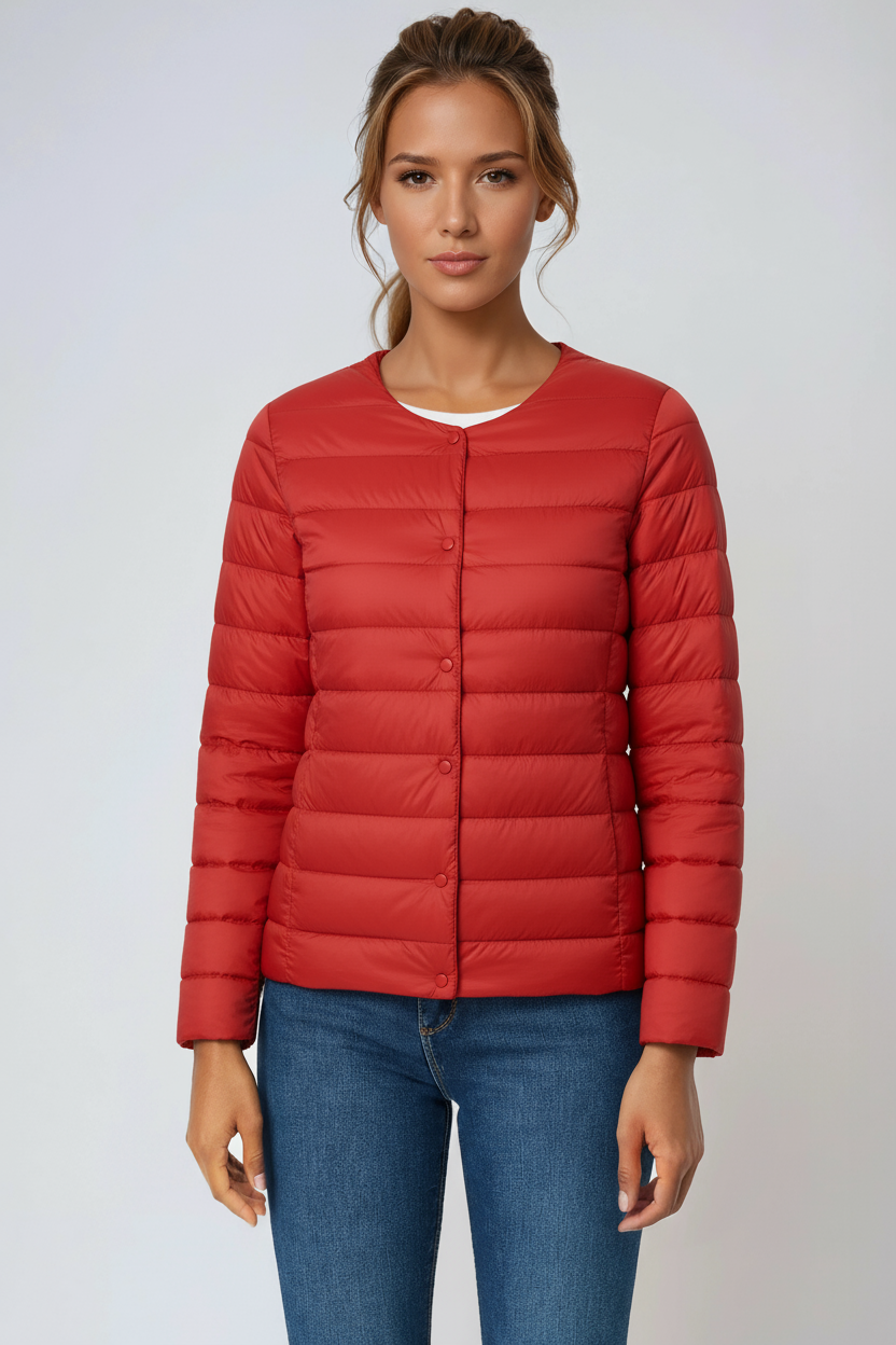 Chaqueta Acolchada Mujer Abrigo Invierno Cálido