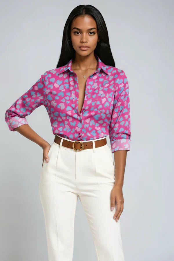 Blusa de mujer estampada elegante casual