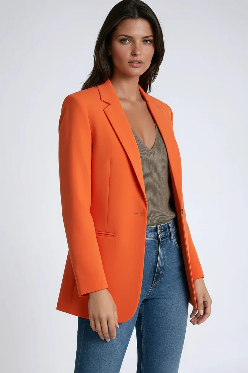 Chaquetón Mujer Elegante con Solapa Clásica