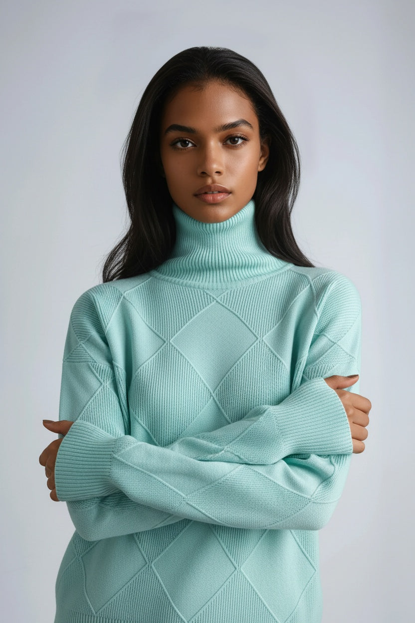 Sudadera Mujer Cuadros Invierno Cálido