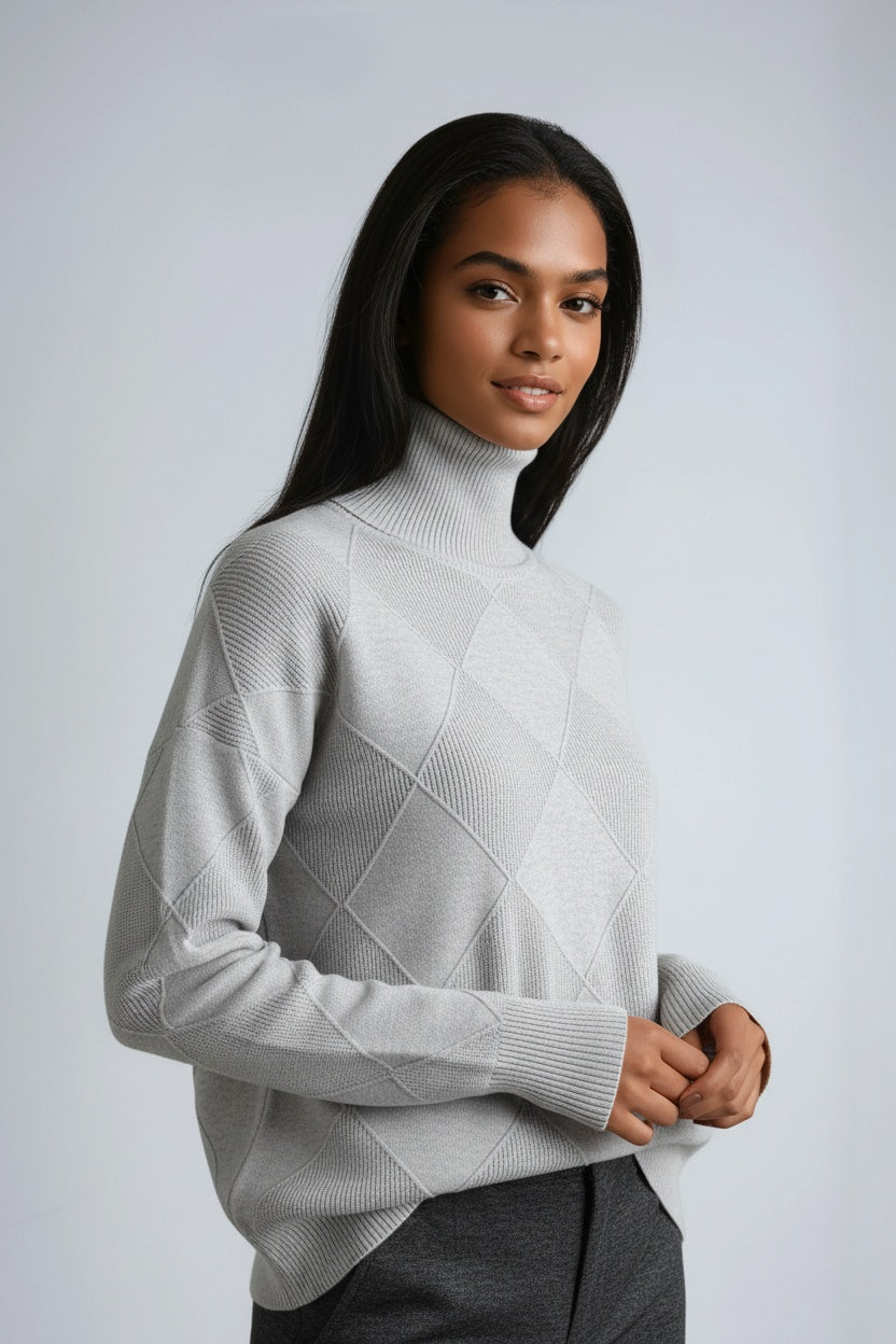 Sudadera Mujer Cuadros Invierno Cálido