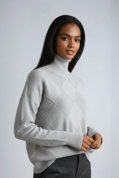 Sudadera Mujer Cuadros Invierno Cálido
