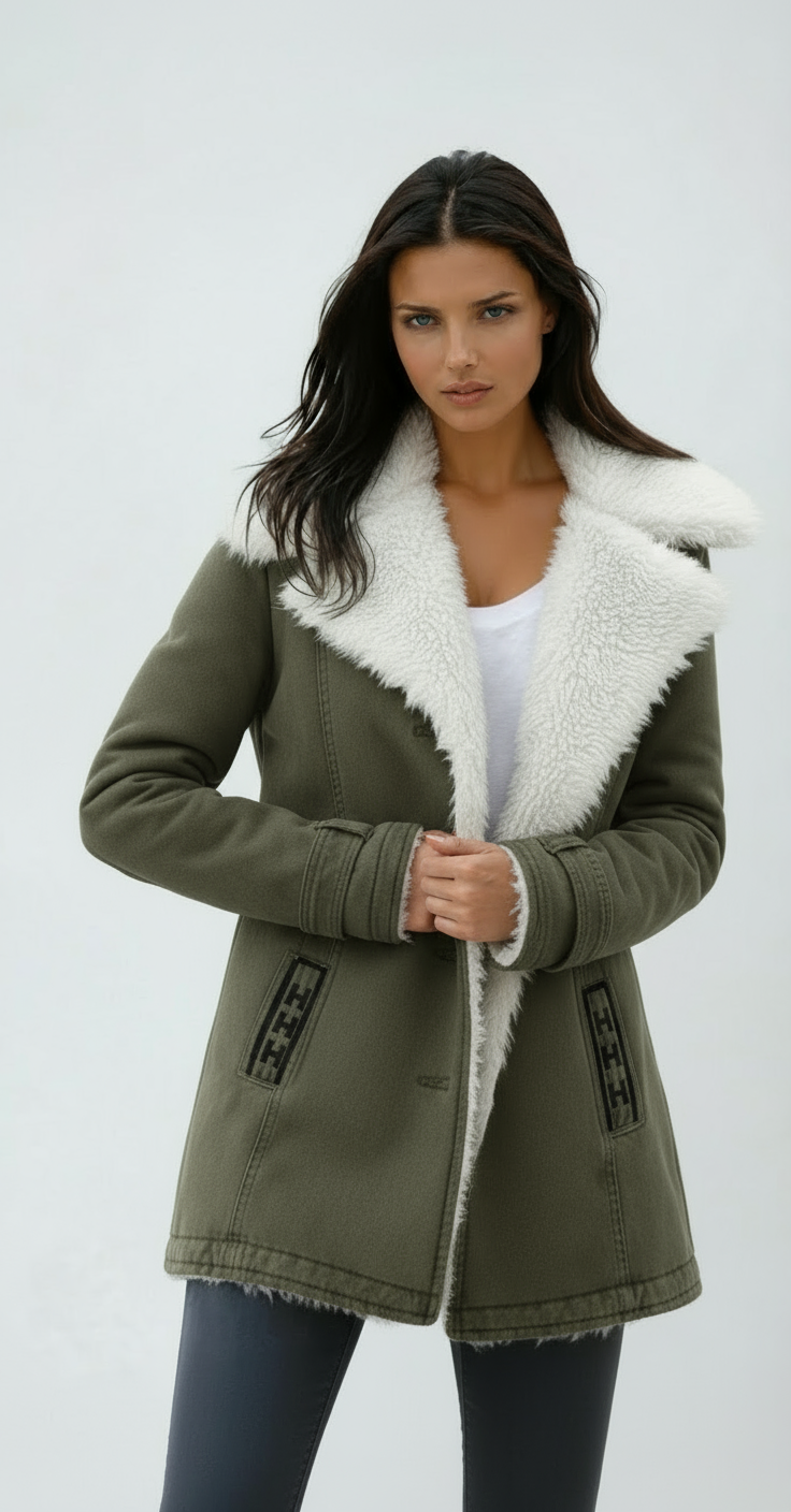Chaquetón Mujer Invierno Peluche Abrigado