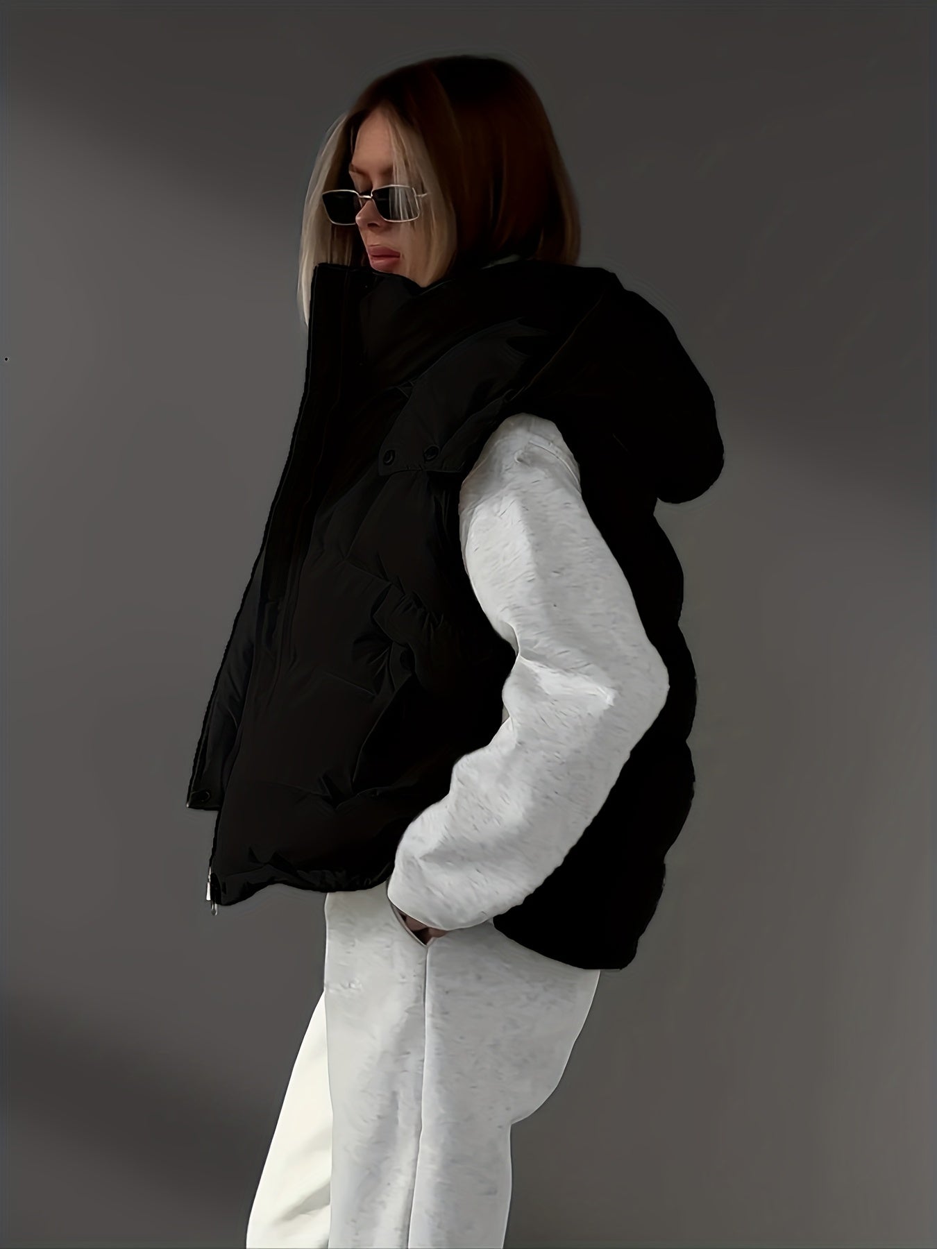 Chaleco Mujer Cremallera Escote Pico Moda - Vestiria