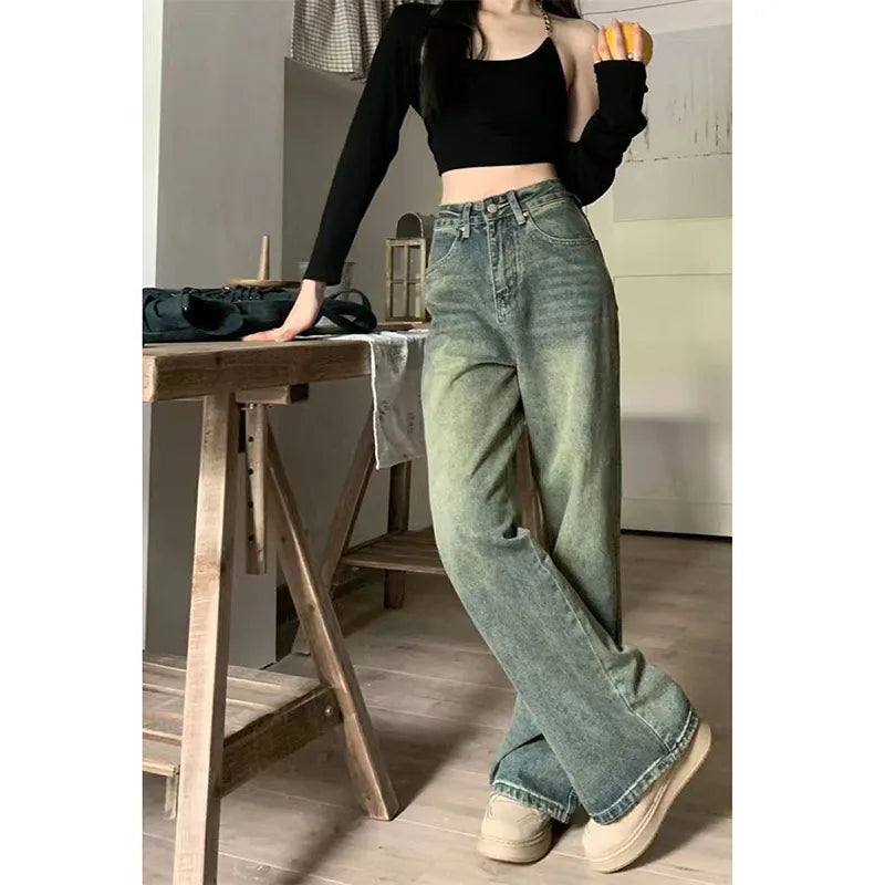 Pantalones Mujer Cintura Alta Anchos Cómodos - Vestiria