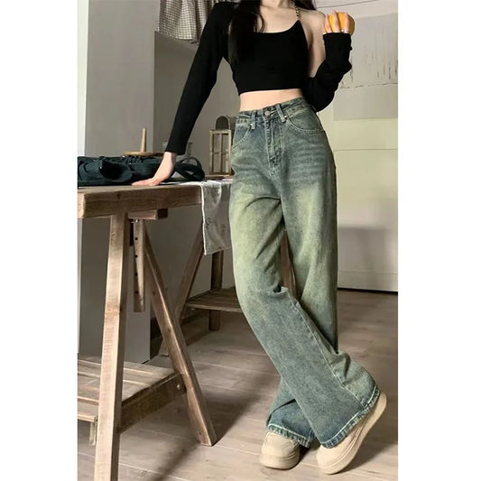 Pantalones Mujer Cintura Alta Anchos Cómodos - Vestiria