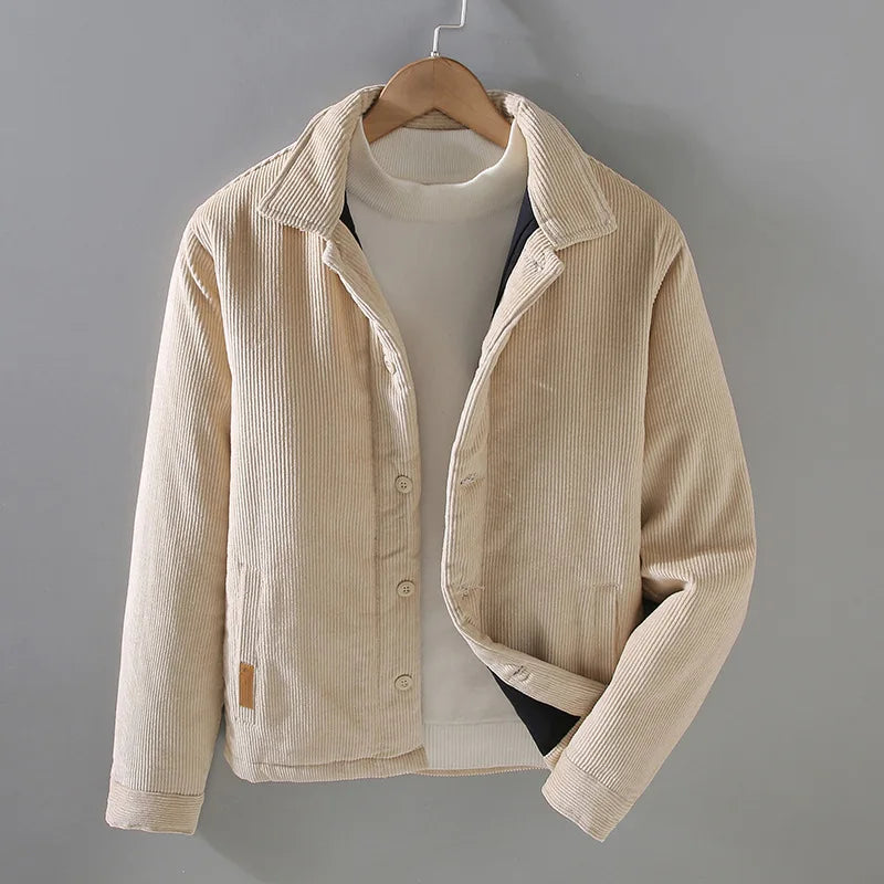 Chaqueta Cuero Acolchada Clásica
