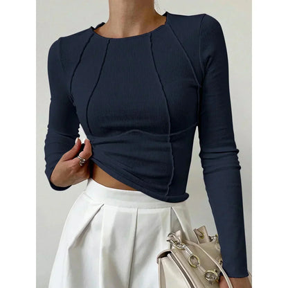 Blusa Mujer Elegante Cuello Alto