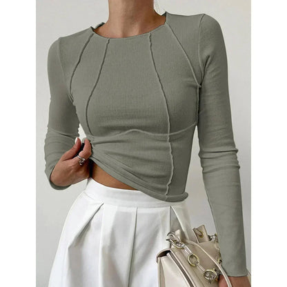 Blusa Mujer Elegante Cuello Alto