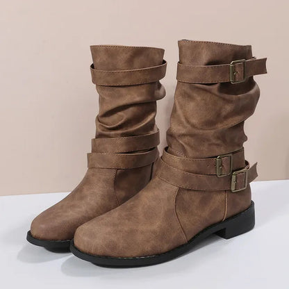 Botas Tacón Alto Mujer Sintético Elegantes - Vestiria
