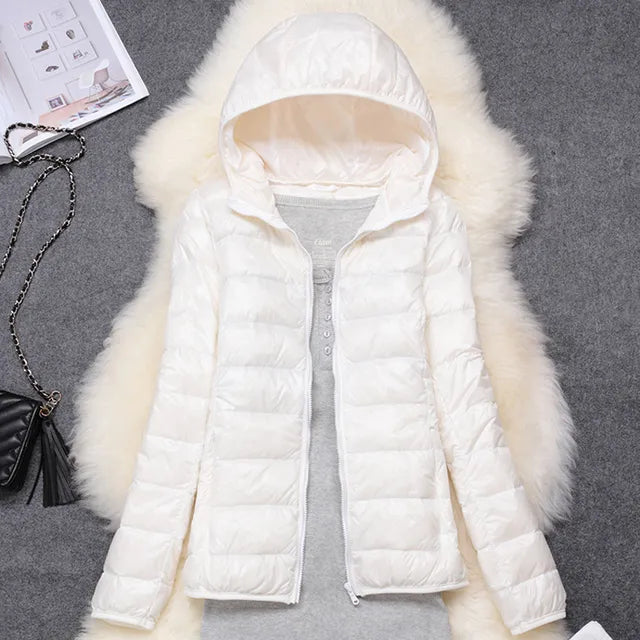 Chaquetón de plumas ligero y compacto mujer