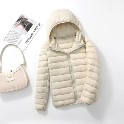 Chaquetón de plumas ligero y compacto mujer