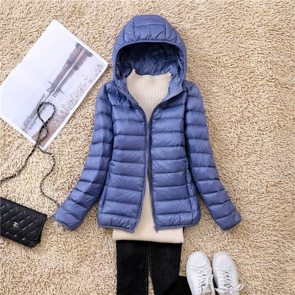 Chaquetón de plumas ligero y compacto mujer