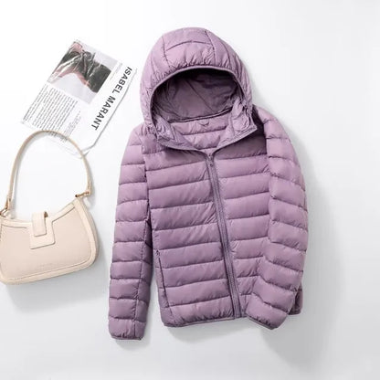 Chaquetón de plumas ligero y compacto mujer