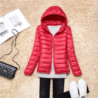 Chaquetón de plumas ligero y compacto mujer