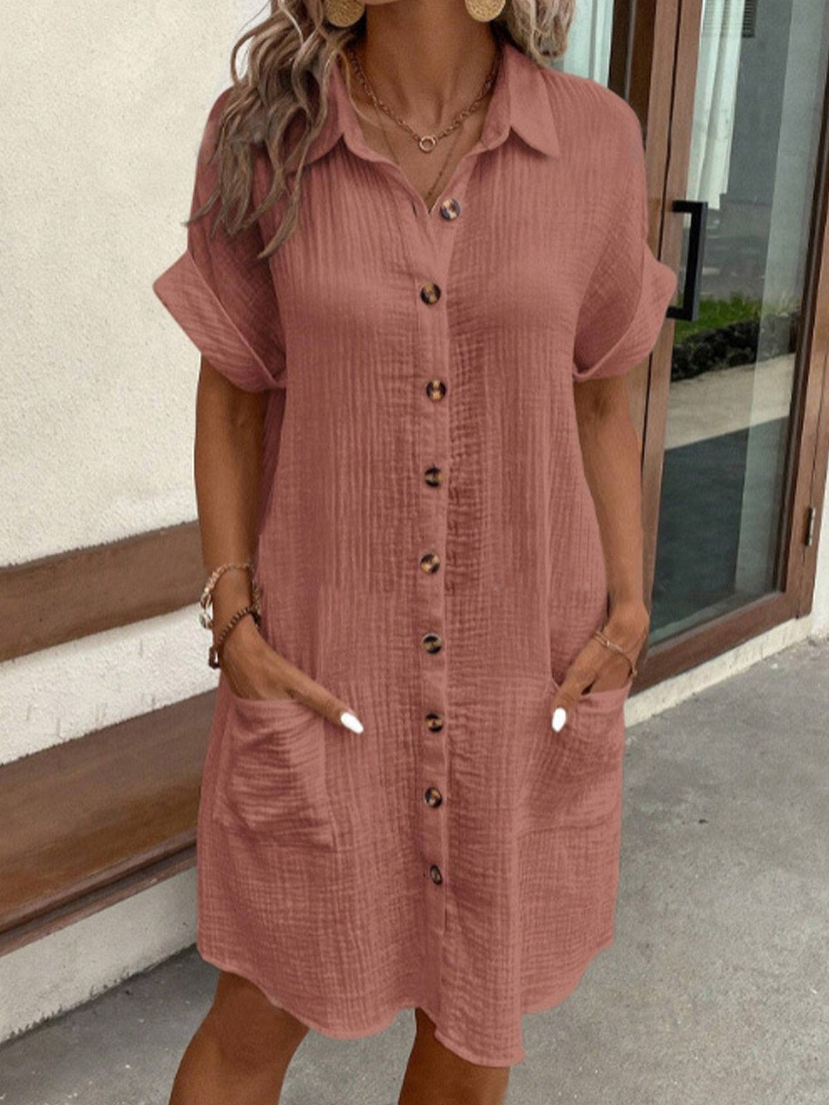 Vestido Polo Amplio Mujer