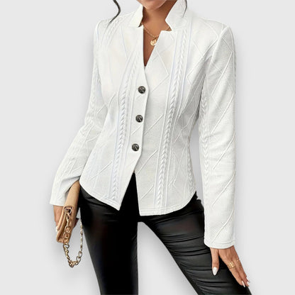 Chaqueta Mujer Estrecha Textura Estructurada