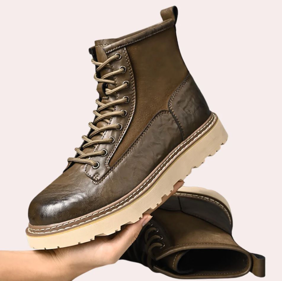 Botas de cuero hombre elegantes y resistentes - Vestiria