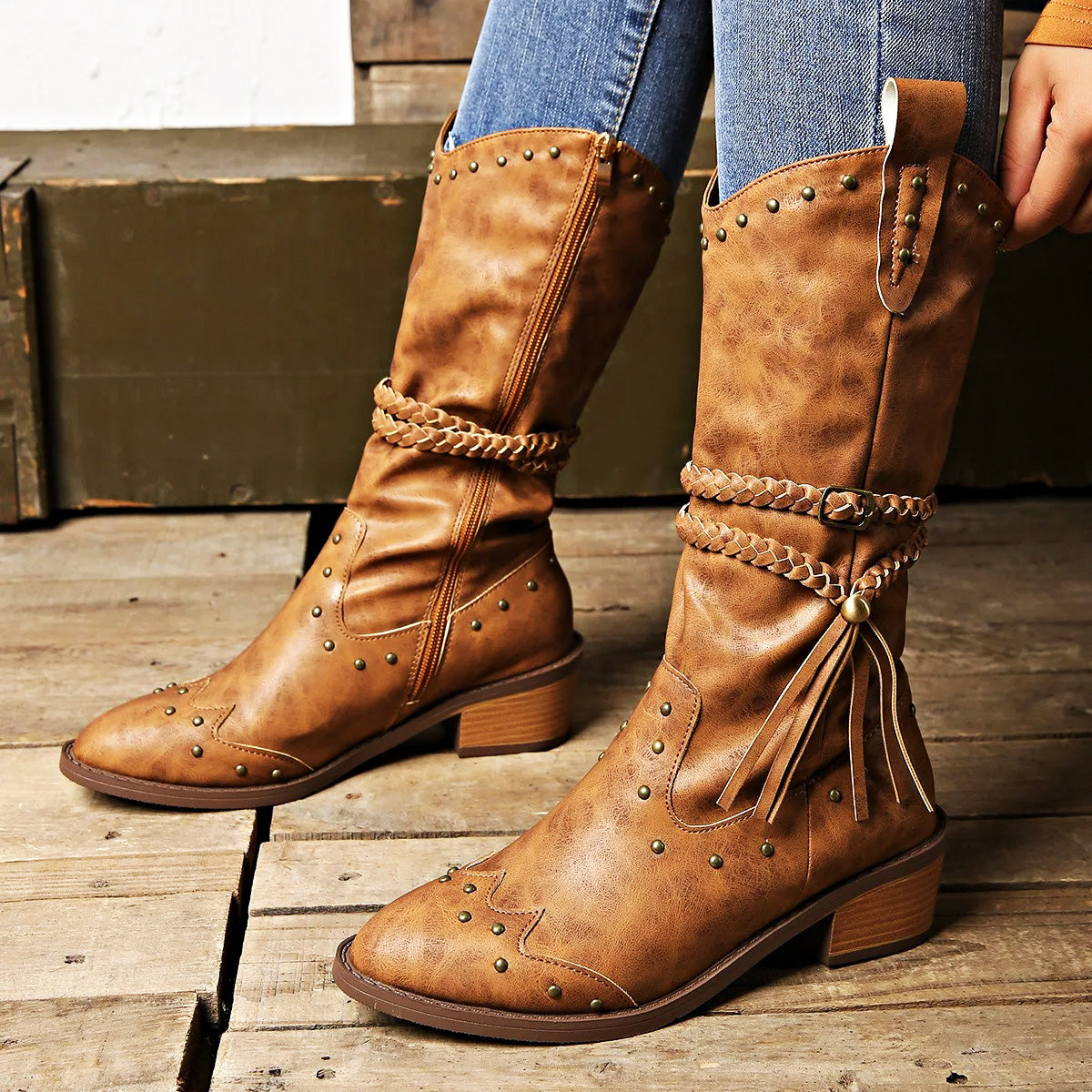 Botas Cowboy Mujer Estilo Oeste