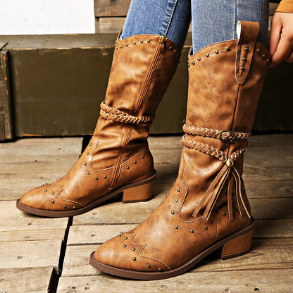 Botas Cowboy Mujer Estilo Oeste