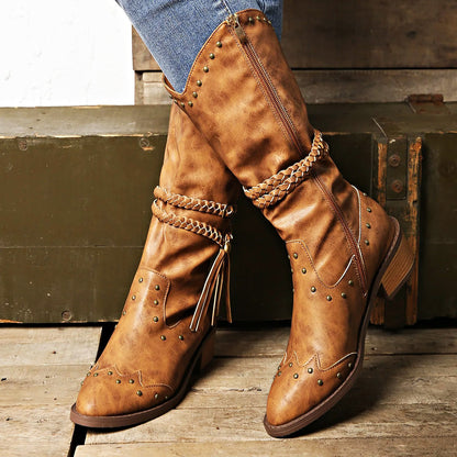 Botas Cowboy Mujer Estilo Oeste - Vestiria