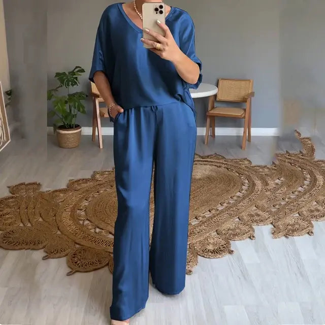 Conjunto Noche Satín Elegante