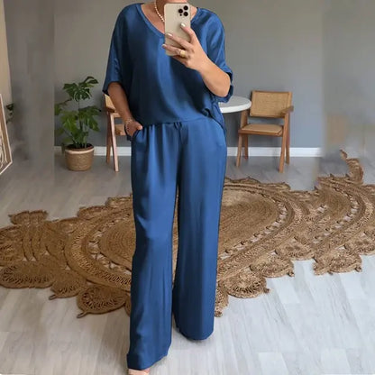 Conjunto Noche Satín Elegante