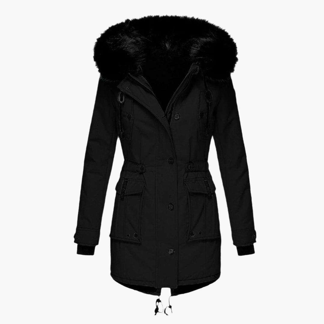 Abrigo Mujer Invierno Calentito con Capucha
