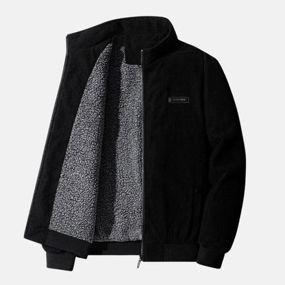Chaqueta pana clásica hombre cuero