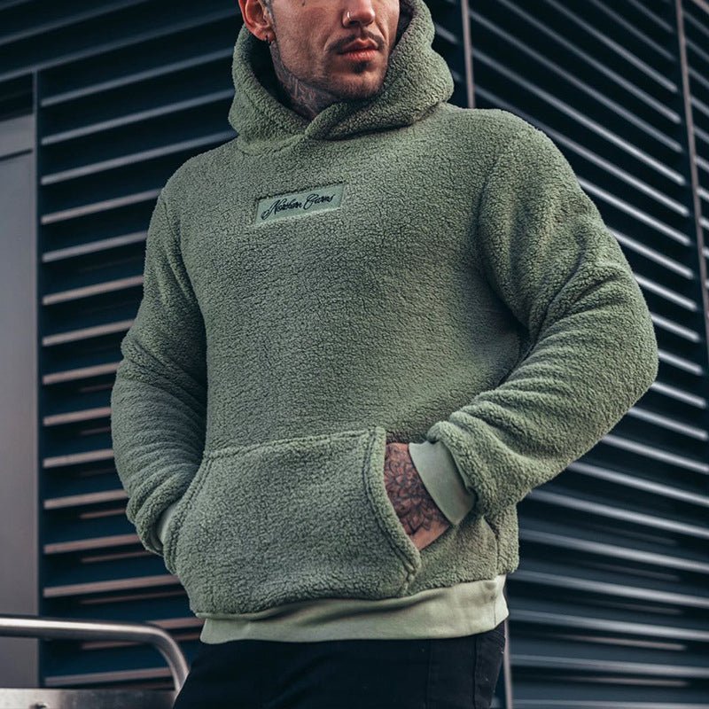 Sudadera de felpa cálida y elegante para hombre