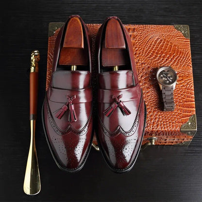 Zapatos Hombre Clásicos Ortopédicos Brogue Elegantes