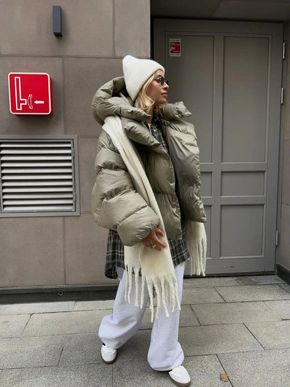 Chaqueta Acolchada Invierno Grande Mujer