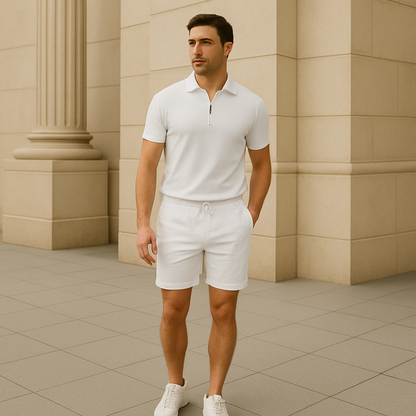 Conjunto Verano Hombre: Camiseta + Pantalón Corto Deportivo