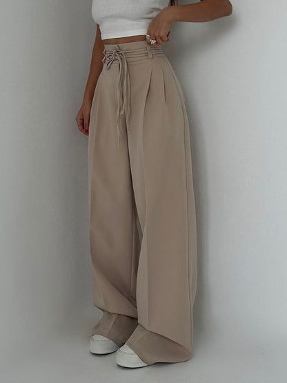 Pantalón Amplio Cintura Elástica Comodo - Vestiria