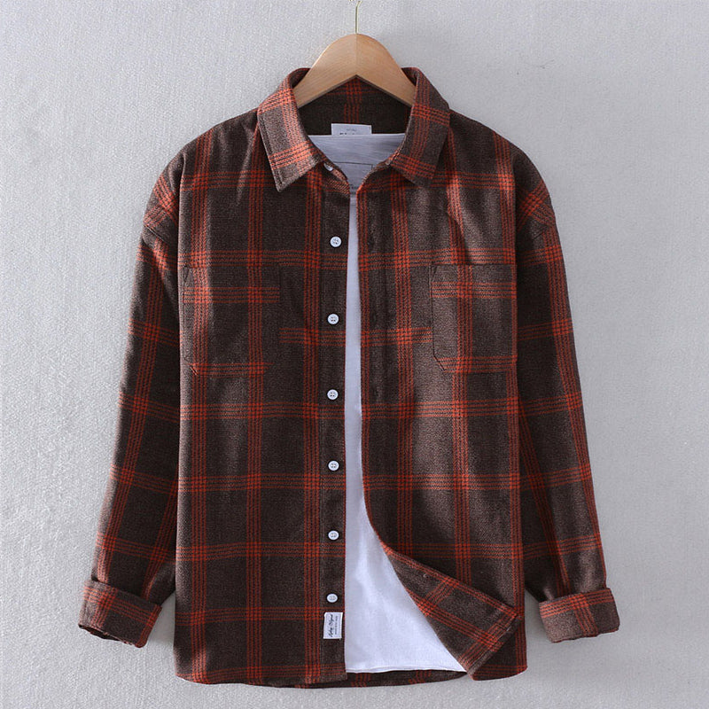 Camisa Hombre Cuadros Clásica Elegante