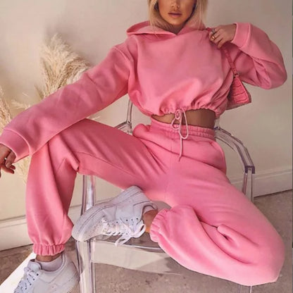 Pantalón y sudadera deportiva mujer casual