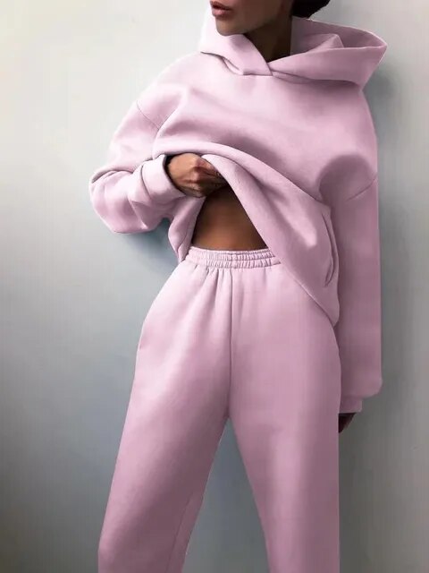 Chándal Mujer Oversize Con Capucha Dos Piezas - Vestiria