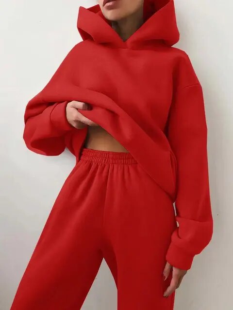 Chándal Mujer Oversize Con Capucha Dos Piezas