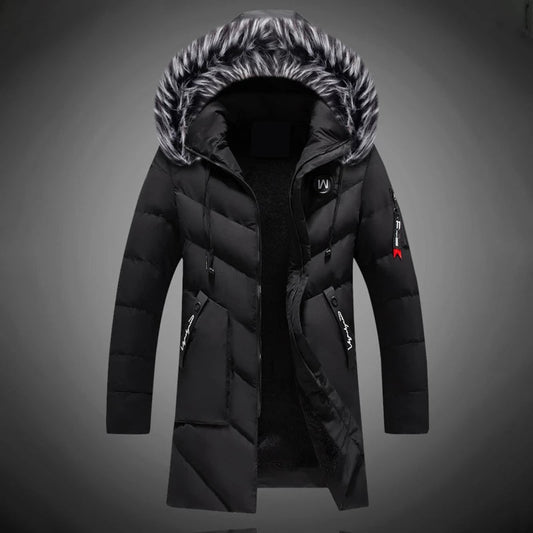 Chaquetón Invierno Hombre con Capucha y Forro Piel Artificial - Vestiria