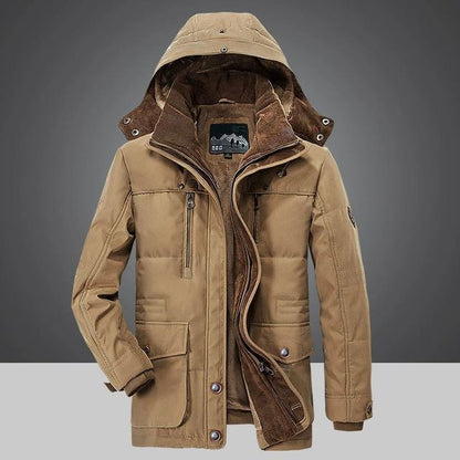 Chaquetón Hombre Invierno Abrigo Caliente Capucha - Vestiria