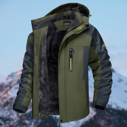 Chaqueta de abrigo impermeable invierno hombre