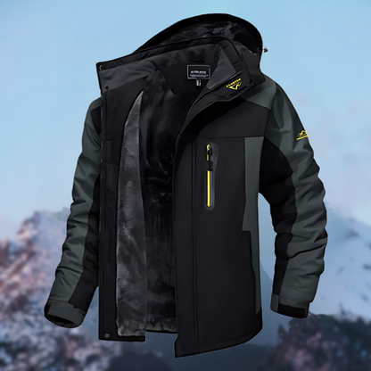 Chaqueta de abrigo impermeable invierno hombre