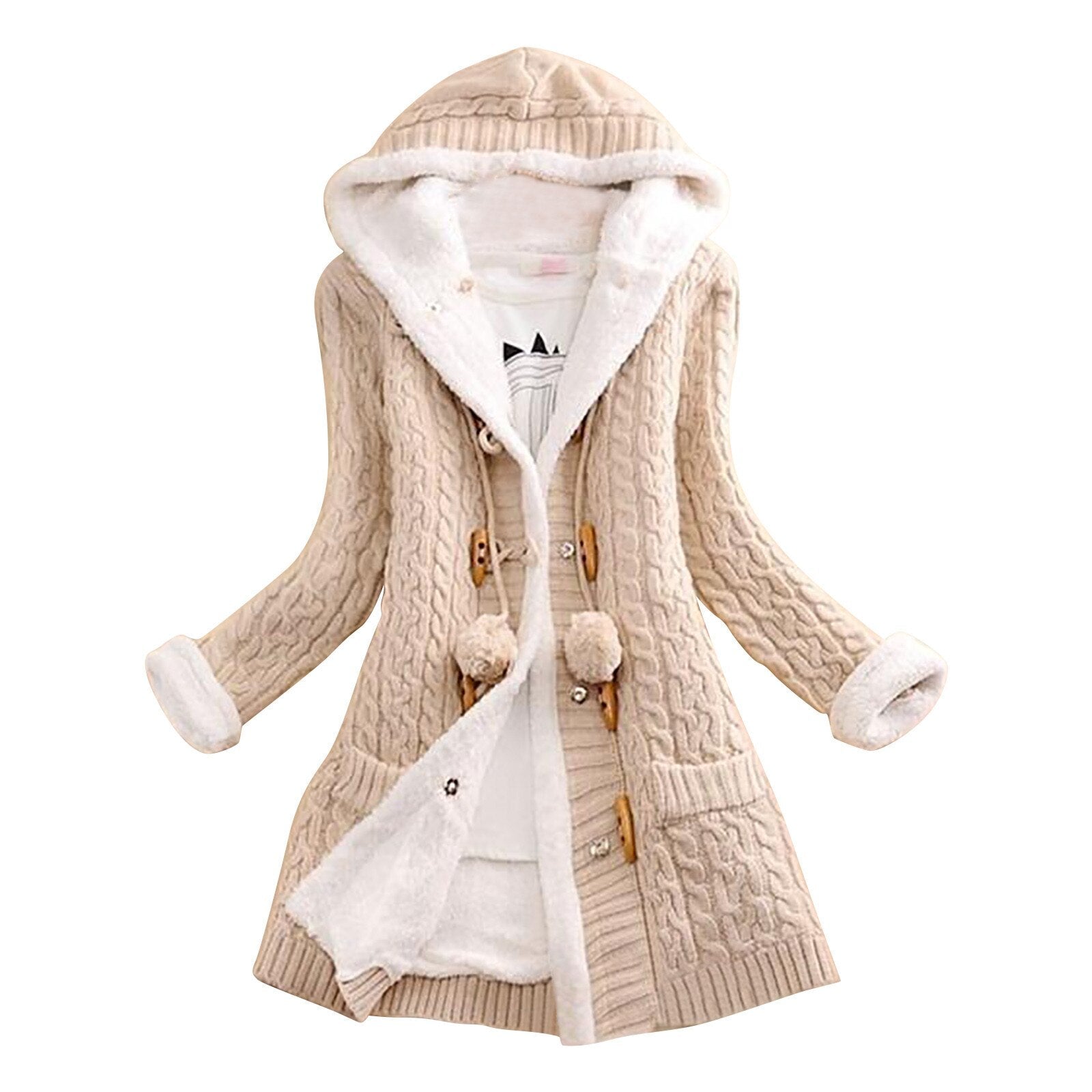 Chaquetón Acogedor con Capucha y Forro Polar - Vestiria